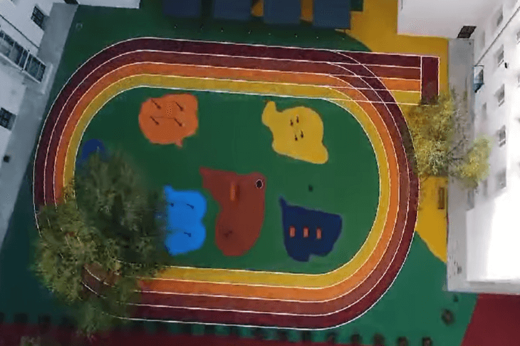 area giochi cortile Primaria Montalbano